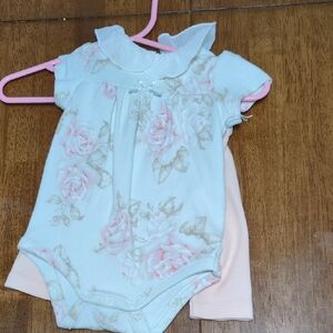 Edgehill Collection Soft White and Pink Baby Garment